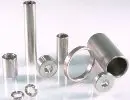 Assorted metal tubes and rings