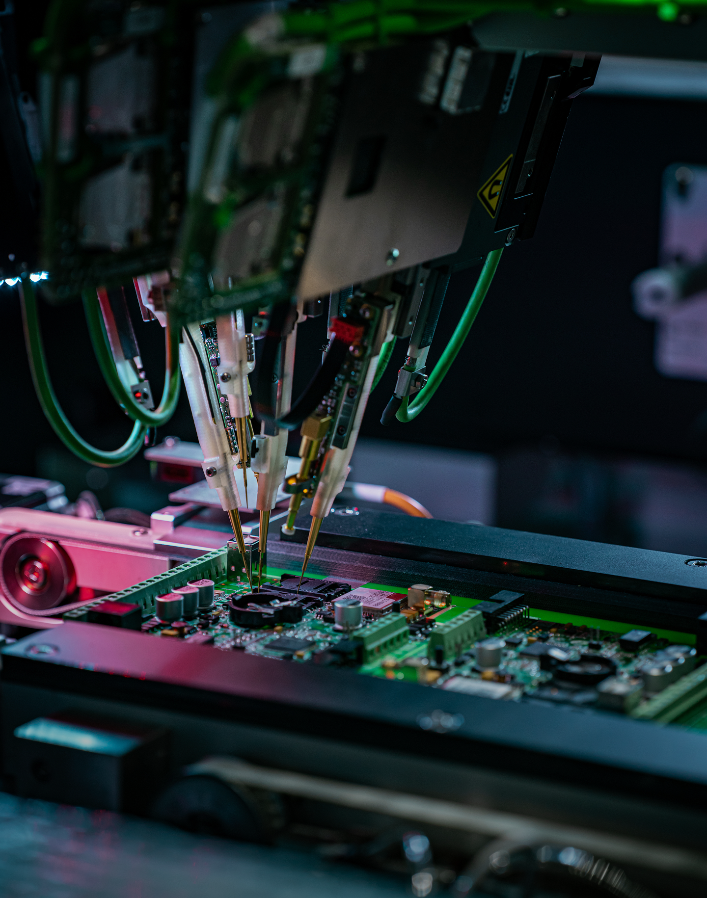 Robotic arm assembling circuit board